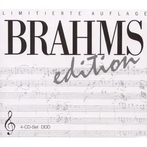 CD-Box: Johannes Brahms, Brahms Edition. 1999, 4 CDs, gebraucht, wie neu