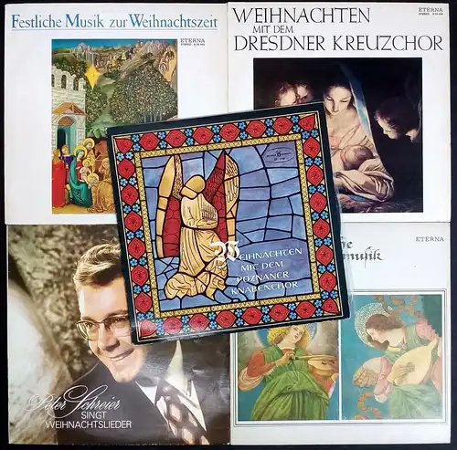5 verschiedene Schallplatten Weihnachten 12" LP, Vinyl, Schallplatten, Konvolut