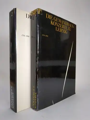 Buch: Die Gewandhauskonzerte zu Leipzig 1781-1981, 2 Bände, Verlag für Musik