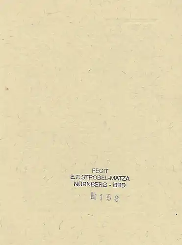 Original Druck Exlibris: India. E.F.S. Eugen F. Strobel-Matza. Nr. 158, Buddha
