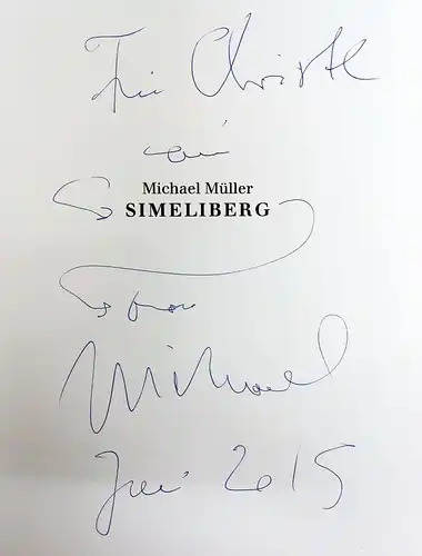 Ausstellungskatalog: Simeliberg. Müller, Michael, 1993, signiert