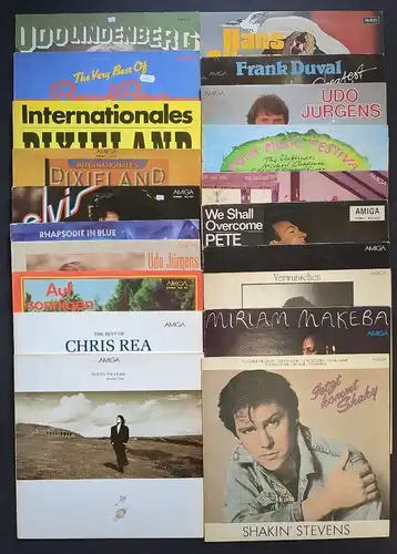 20 verschiedene AMIGA Schallplatten 12" LP, Elvis, Beach Boys, Udo Lindenberg...