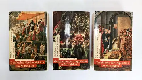 Buch: Geschichte der Inquisition im Mittelalter, Lea, H. Ch., 3 Bände, Eichborn