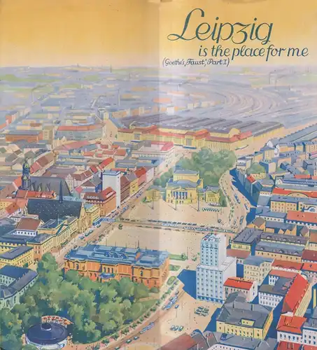 Prospekt: Leipzig is the place for me, Englischsprachig, Stadtplan, Prospekt