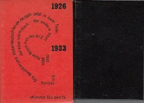 Buch: Rote Witze aus der A I Z 1926 bis 1933, Sonntag, Hans. 1985, Dietz Verlag