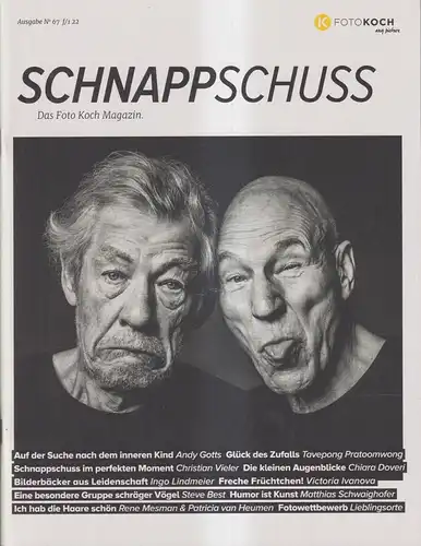 Zeitschrift: SCHNAPPSCHUSS 67 / f/1 22, Das Foto Koch Magazin. Fotografie