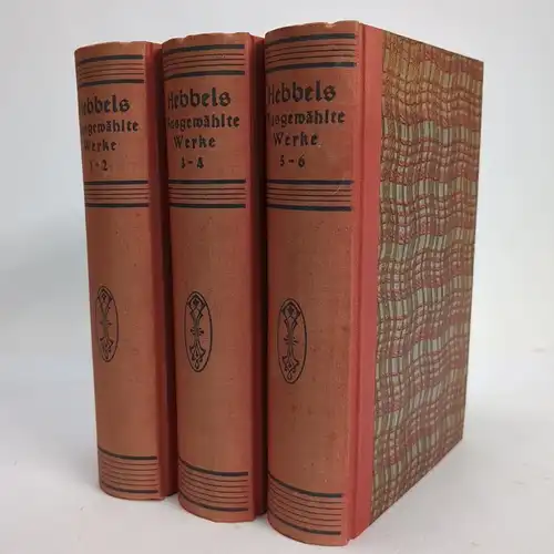 Buch: Friedrich Hebbel - Ausgewählte Werke in sechs Bänden, Cotta, 6 in 3 Bänden