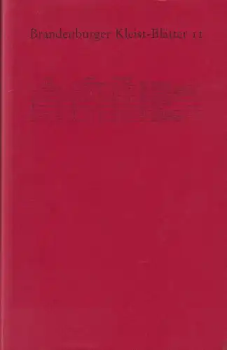 Buch: Brandenburger Kleist-Blätter II, Reuß, Roland, 1997, Stroemfeld