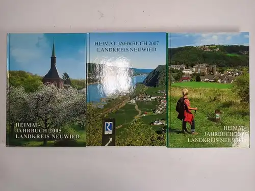 3 Bücher Heimat-Jahrbuch Landkreis Neuwied 2005 / 2007 / 2009, 3 Bände