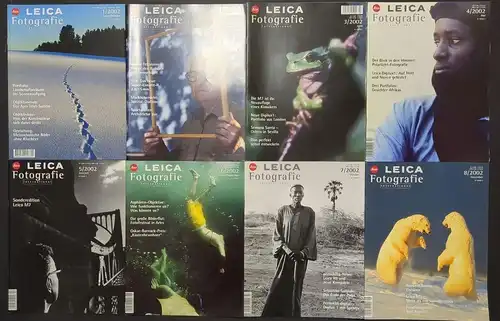 8 Hefte Leica Fotografie International 1-8/2002, Zeitschrift, Magazin, Foto