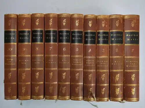 Buch: Johann Wolfgang von Goethe - Werke, Sanssouci-Ausgabe, 10 Bände, Müller