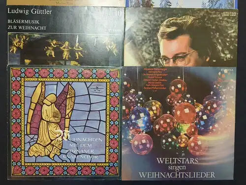 10 verschiedene Schallplatten Weihnachten 12 LP, Konvolut, Vinyl, Schallplatten