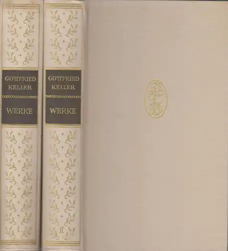 Buch: Werke, Keller, Gottfried, 1966, Der Tempel-Verlag, 2 Bände, gebraucht, gut