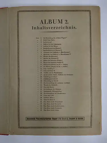 2 Sammelbilderalben: Echte Wagner Margarine, 179 + 206 Bilder, ca. 1929