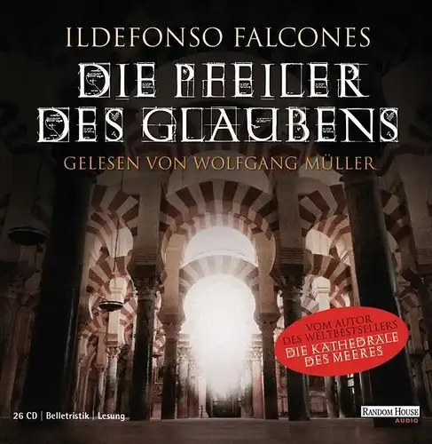 CD-Box: Ildefonso Falcones - Die Pfeiler des Glaubens, 26 CDs, gebraucht, gut