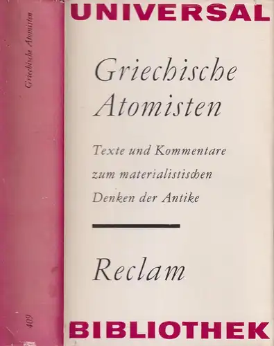 Buch: Griechische Atomisten, Jürss, Fritz u.a., Reclam Universal-Bibliothek, RUB