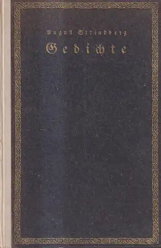 Buch: Gedichte, Erste Auswahl, Strindberg, August. 1921, Georg Müller Verlag