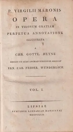 Buch: P. Virgilium Maronis Opera, Vergil, Libraria Hahniana, gebraucht, gut