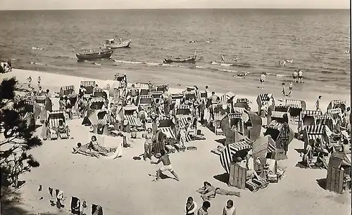 AK Ostseebad Ückeritz. Strand. ca. 1966, VEB Bild und Heimat, gebraucht, gut