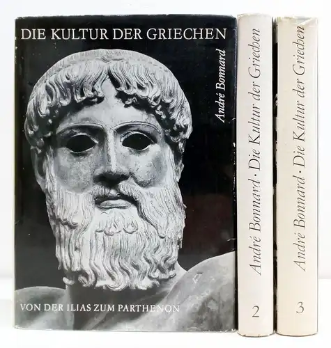 Buch: Die Kultur der Griechen, Bonnard, Andre. 3 Bände, 1962, Verlag der Kunst