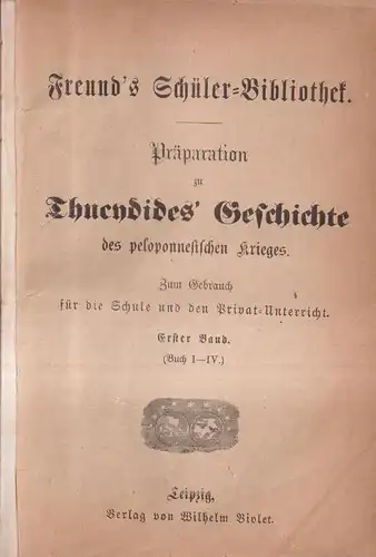 Buch: Präparation zu Thucydides' Geschichte des peleponnesischen Krieges, Violet