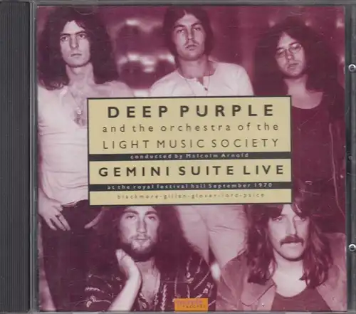 CD: Deep Purple, Gemini Suite Live. 1993, gebraucht, gut