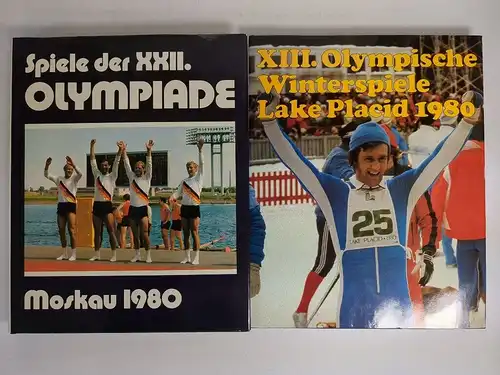 7 Bücher Olympische Spiele, 1976/1980/1984/1988, Montreal, Innsbruck, Soul ...