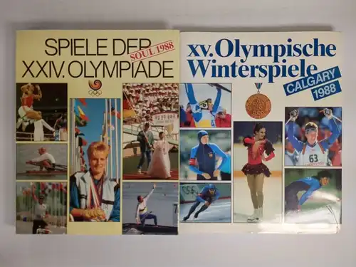 7 Bücher Olympische Spiele, 1976/1980/1984/1988, Montreal, Innsbruck, Soul ...
