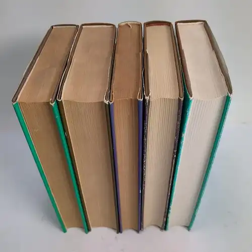 5 Bücher Emile Zola: Die Rougon-Macquart, Rütten & Loening, Sammlung, Konvolut