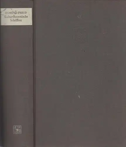 Buch: Kuturtheoretische Schriften, Freud, Sigmund. 1974, S. Fischer Verlag