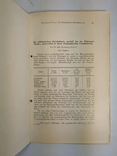 Buch: Die thüringischen Eisenbahnen, speziell die des Thüringer Waldes, Pistor