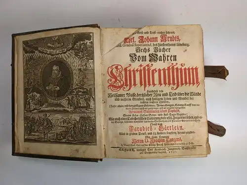 Buch: Sechs Bücher Vom Wahren Christenthum,, Arndt, Johann, 1735,  Jungnicol