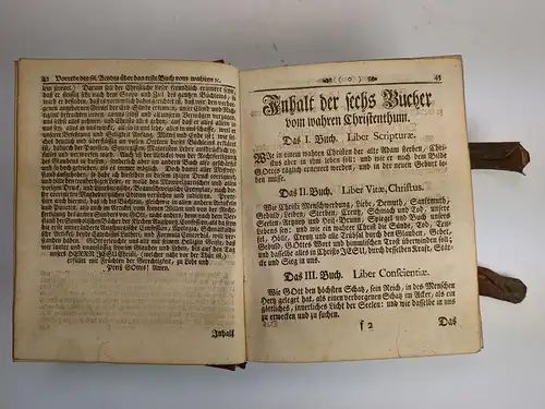 Buch: Sechs Bücher Vom Wahren Christenthum,, Arndt, Johann, 1735,  Jungnicol