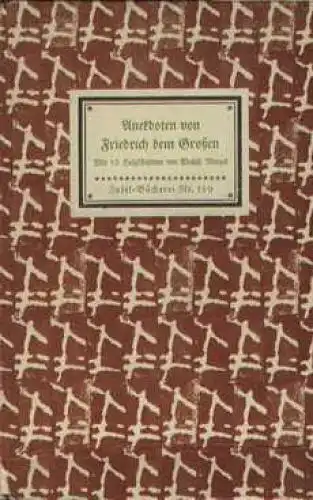 Insel-Bücherei 159, Anekdoten von Friedrich dem Großen, Schneider, Reinhold