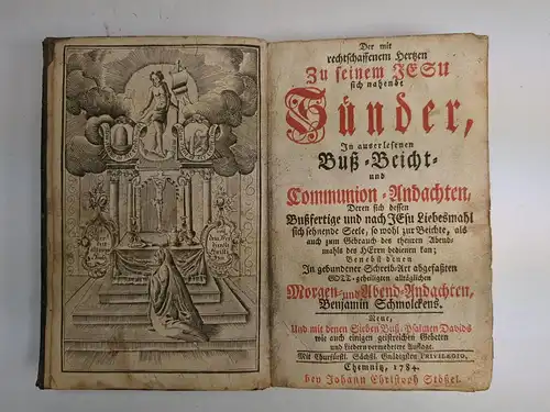 Buch: Der mit rechtschaffenem Hertzen Zu seinem JESU sich nahende Sünder ...