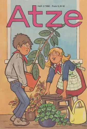 Zeitschrift: Atze 2 / 1988. Verlag Junge Welt Berlin, gebraucht, gut