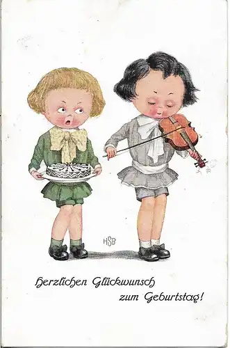 AK Herzlichen Glückwunsch zum Geburtstag!, Postkarte. Geburstagskarte