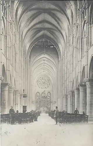 AK Laon. Inneres der Kathedrale. ca. 1916, gebraucht, gut