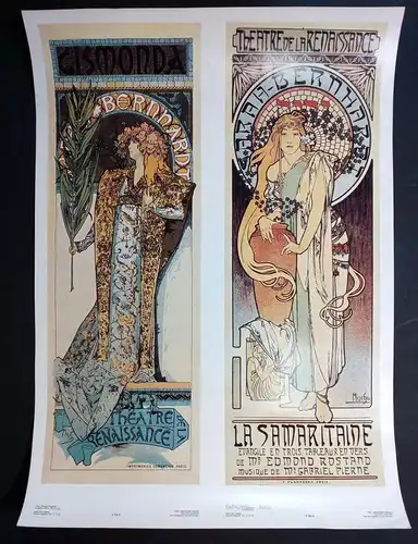 Poster: Gismonda / Samariterin. Mucha, Alfons, Pressfoto Prag, Kunstgrafik