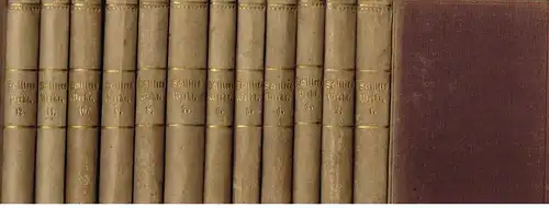 Buch: Schillers Werke, Schiller, 1867, Cotta'sche, Stuttgart, 12 Bände, gut