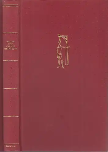 Buch: Das große Testament, Villon, Francois, 1949, Zollikofer, Hatje, Verkauf