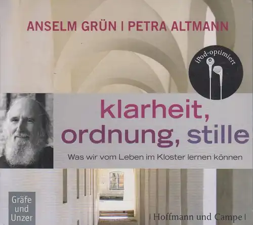 Doppel-CD:  Anselm Grün u.a. - Klarheit, Ordnung, Stille. 2008, gebraucht, gut