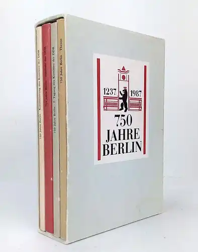 Buch: 750 Jahr Berlin 1237-1987, 4 Bände. Diehl, Ernst u.a., 1986, Dietz Verlag