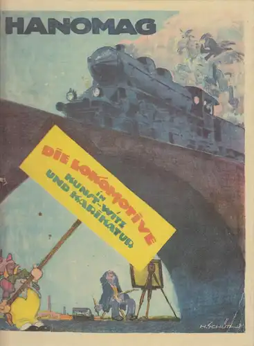 Buch: Die Lokomotive in Kunst / Witz und Karikatur. 1988, Edition Leipzig