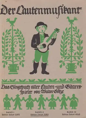 Buch: Der Lautenmusikant, Band 2, Edition Schott 3585, Götze, Walter, 1949