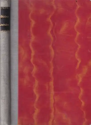 Buch: Goethes Gedicht in der Auswahl von Erich Schmidt, Insel Verlag, ca. 1916