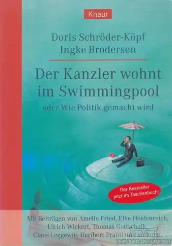 Buch: Der Kanzler wohnt im Swimmingpool, Schröder-Köpf, Doris / Brodersen, Ingke