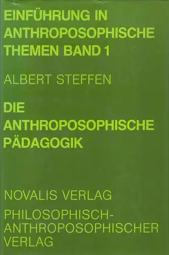 Buch: Einführung in anthroposophische Themen, Bd. 1, Steffen, Albert, 1983