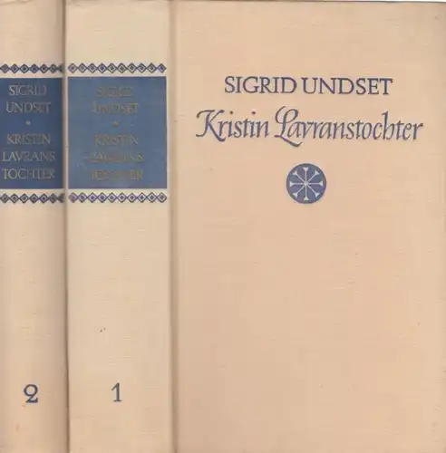 Buch: Kristin Lavranstochter, Undset, Sigrid. 2 Bände, 1972, gebraucht, gut