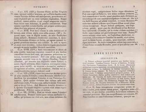 Buch: Eutropii Breviarium Historiae Romanae, Baumgarten-Crusius, 1875, Teubner